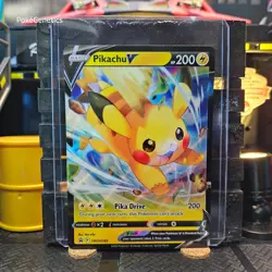 Pikachu V Promo Sword & Shield Pokemon TCG SWSH285 Black Star - Image 1