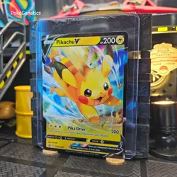 Pikachu V Promo Sword & Shield Pokemon TCG SWSH285 Black Star - Image 2