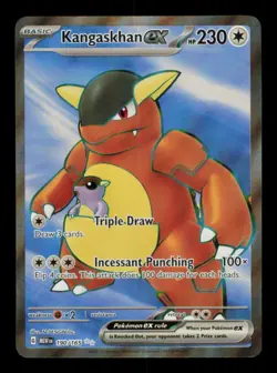 Pokemon Card Kangaskhan ex MEW 190/165 151 Full Art FA Holo Rare NM 2023 - Image 1