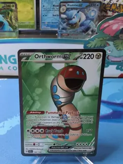 Orthworm ex 162/142 Sv07: Stellar Crown Ultra Rare Pokemon TCG 2024 NM - Image 1