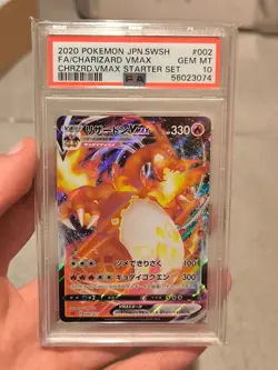 2020 Pokemon Japanese SWSH VMAX Starter Set FA Charizard VMAX #2 PSA 10 GEM MINT - Image 1