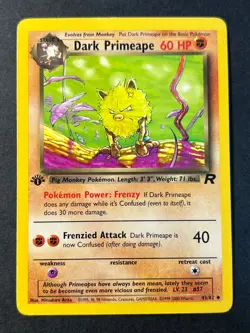 Dark Primeape 43/82 1st Edition Team Rocket - Pokemon Card WOTC - Near Mint - Image 1