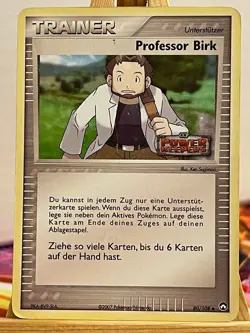 Professor Birk 80/108 Ex Power Keepers Stamp Reverse Holo Deutsch VG Pokemon - Image 1