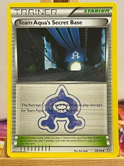 Team Aqua´s Secret Base 28/34 Double Crisis Uncommon Englisch Exc Pokemon - Image 1