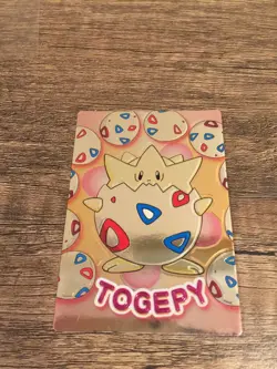 1999 Vintage Pokemon Japanese Meiji Promo Embossed - Togepy - Image 2