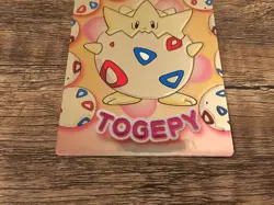 1999 Vintage Pokemon Japanese Meiji Promo Embossed - Togepy - Image 4