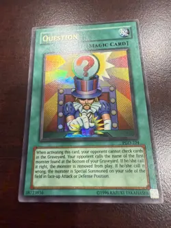 Question Yu-Gi-Oh! PGD-104 Ultra Rare Original Print LP - Image 3