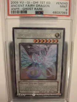 Ancient Fairy Dragon Yugioh 2009 ANPR-EN040 Ghost Rare 1st Edition PSA 9 - Image 1