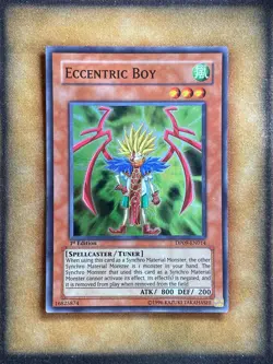 Yugioh Eccentric Boy DP09-EN014 Super Rare 1st Ed NM - Image 1