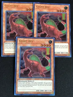YUGIOH GIANT REX BLLR-EN027 1ST ULTRA X3 NM - Image 1