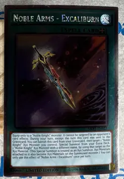 Yugioh Noble Arms - Excaliburn NKRT-EN023 Platinum Rare LP - Image 2
