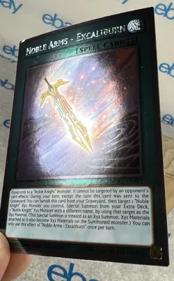 Yugioh Noble Arms - Excaliburn NKRT-EN023 Platinum Rare LP - Image 4