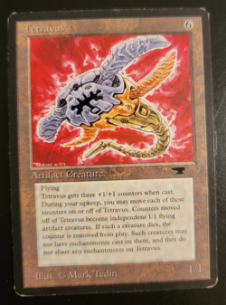 Tetravus Magic: the Gathering MTG x1 Antiquities Moderately Played MP English - Image 2
