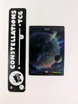Island (241) (Orbital Space-ic Land) [Unfinity] Foil Near Mint - Image 1