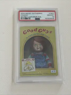 PSA 10 Gem Mint - CHUCKY / KARDUR, DOOMSCOURGE - FOIL BORDERLESS - Image 1