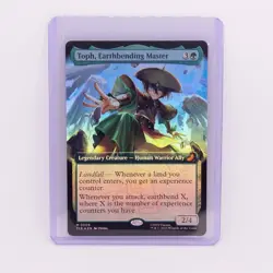 Toph Earthbending Master Extended Art Foil NM English MTG TLE - Image 1