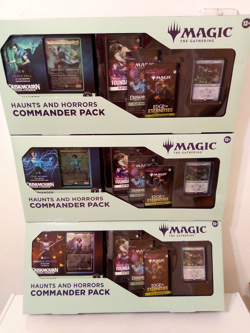 (LOT OF 3)Magic The Gathering, Lotnof Duskmourn, House Of Horror, Commander Pack - Image 1
