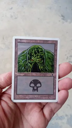 MtG Swamp Thing Magic Altered Hand Painted Art Alter 99 - Image 1