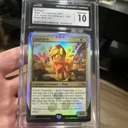 AppleJack FOIL MTG Secret Lair Ponies The Galloping 2 My Little Pony CGC 10 - Image 1