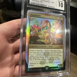 AppleJack FOIL MTG Secret Lair Ponies The Galloping 2 My Little Pony CGC 10 - Image 3