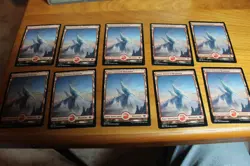 MTG Snow Covered Mountain x10 Modern Horizons Full Art Non-Foil - Image 1