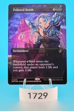 MTG Polluted Bonds (Anime Borderless) Wilds of Eldraine: Enchanting Tales Foil - Image 1