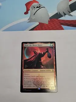 MTG - Zhao, the Moon Slayer Prerelease Cards Foil Rare #0162 - Image 2