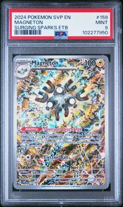 Magneton - PSA 9 - Surging Sparks ETB Promo SVP 159 Shinji Kanda Pokemon Card - Image 1