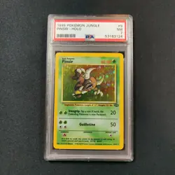 PSA 7 Pinsir 9/64 Jungle 1999 Holo Rare Unlimited Graded Pokemon Tcg Card NM - Image 1