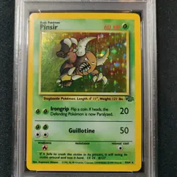 PSA 7 Pinsir 9/64 Jungle 1999 Holo Rare Unlimited Graded Pokemon Tcg Card NM - Image 2