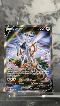 Pokemon TCG Brilliant Stars Arceus v Card 166/172 Near Mint Condition - Image 1
