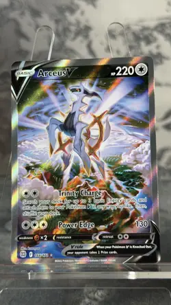 Pokemon TCG Brilliant Stars Arceus v Card 166/172 Near Mint Condition - Image 2
