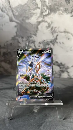 Pokemon TCG Brilliant Stars Arceus v Card 166/172 Near Mint Condition - Image 3