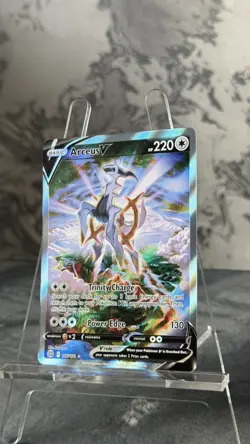 Pokemon TCG Brilliant Stars Arceus v Card 166/172 Near Mint Condition - Image 4