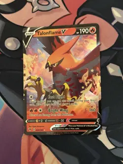 Pokemon TCG Talonflame v 029/185 Vivid Voltage Holo Ultra Rare Card NM/M - Image 1