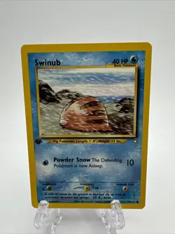 Pokemon - Swinub - Neo Genesis 79/111 1st Edition - Common - Image 2
