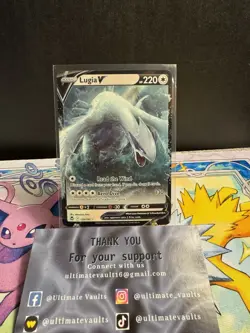 Pokemon TCG: Lugia V 138/195 Silver Tempest Sword & Shield NM - Image 1