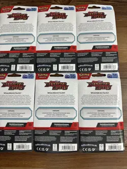 Lot Of 10 Pokemon Destined Rivals Blister Pack Eevee Zarude Promo Sealed - Image 5