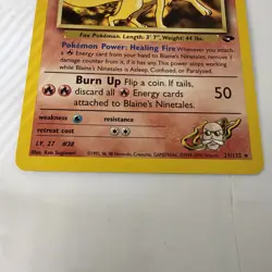 Pokemon TCG Blaine's Ninetales 21/132 Gym Challenge MP - Image 2