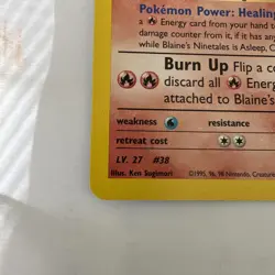 Pokemon TCG Blaine's Ninetales 21/132 Gym Challenge MP - Image 3
