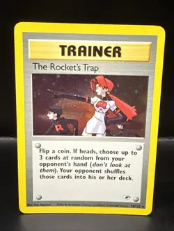 Pokemon Trainer The Rocket's Trap 19/132 Holo Gym Heroes - Image 1