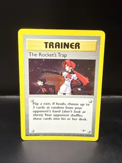Pokemon Trainer The Rocket's Trap 19/132 Holo Gym Heroes - Image 3