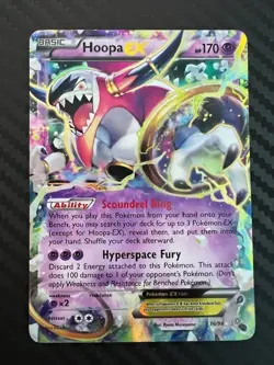 Pokemon TCG Hoopa EX 36/98 Ancient Origins DMG - Image 1