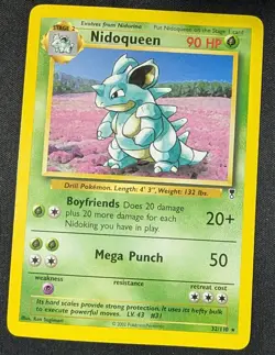 Nidoqueen 32/110 Legendary Collection Regular Pokemon Card 2002 Vintage #32 - Image 1