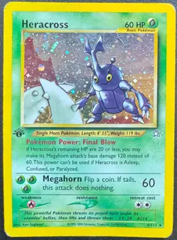 Heracross Holo - 6/111 - Neo Genesis 1st Edition - 2000 Pokemon (MP) - Image 1