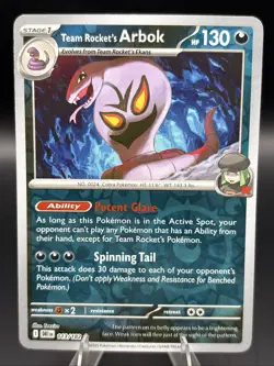 Pokemon TCG - Team Rocket's Arbok - 113/182 - Destined Rivals - Reverse Holo - Image 1