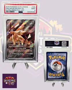 PSA 9 Dusk Mane Necrozma GX (Full Art) 145/156 Sm-Ultra Prism Pokemon - Image 1