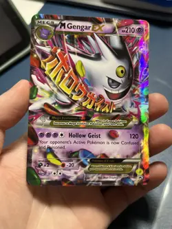 Pokemon TCG Mega M Gengar EX XY166 Black Star Promo Ultra Rare - Image 1