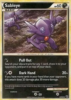 Pokemon - Sableye - 35/90 - Uncommon - HS Undaunted - NM - Image 1