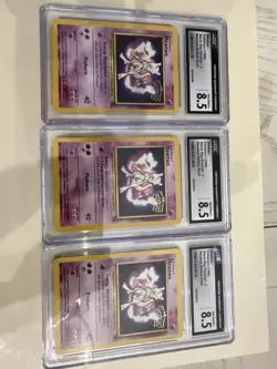 1999 Pokemon TCG Mewtwo #3 Black Star Promo WB Kids Movie Version - Image 3